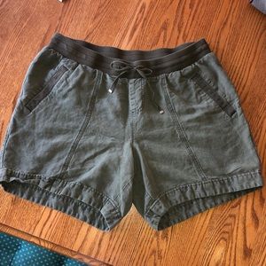 Olive green shorts size 16